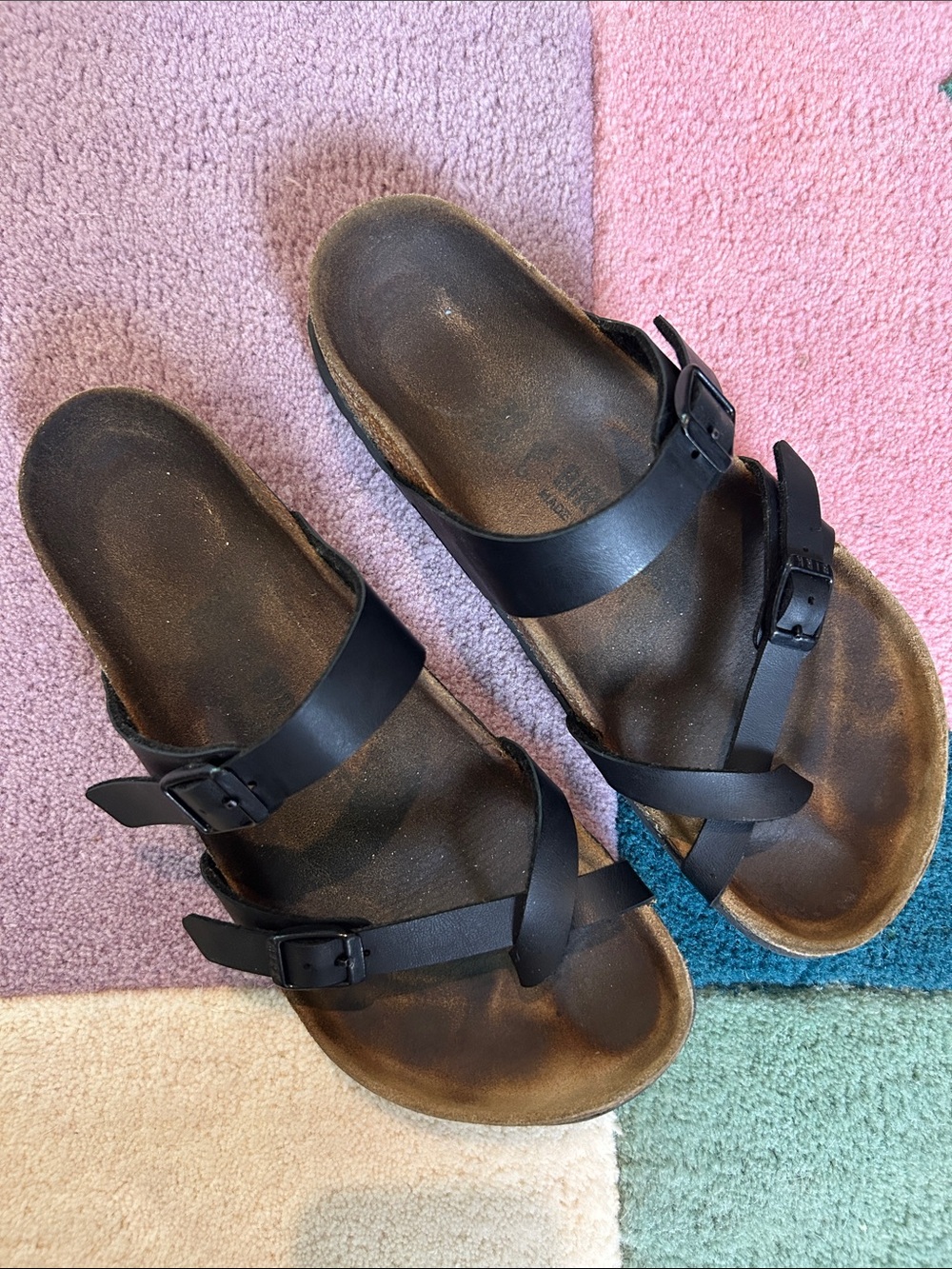 Birkenstock Mayari Black Oiled Leather Sandal size 38.5 - Picture 10 of 17